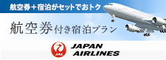 航空券＋宿泊がセットでおトク航空券付き宿泊プラン